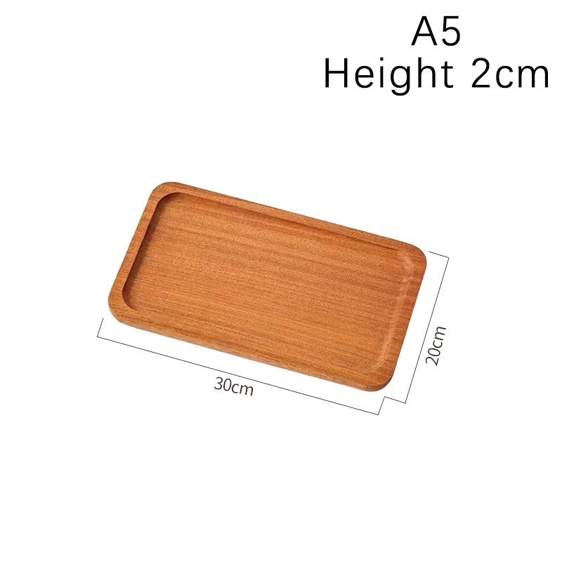 High Quality Wooden Serving Tray Walnut Coffee Tray Saucer Tea Dessert Sushi Fruit Plate Storage Pallet Kitchen Accessories