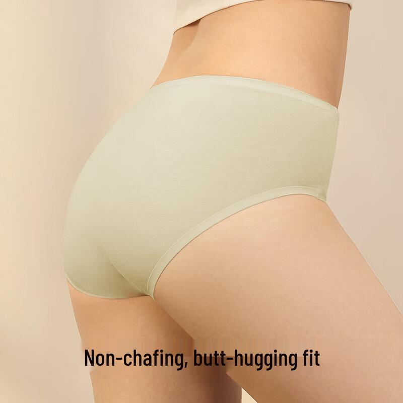 Youkeshu Women's 5A Antibacterial Seamless Cotton Briefs