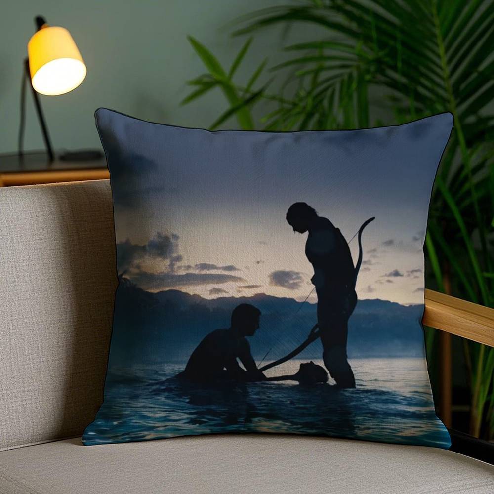 Pillow Case The H-Hunger Games Sofa Short Plush Double-sided HD Printing Room Home Office Gift Cushion Cover