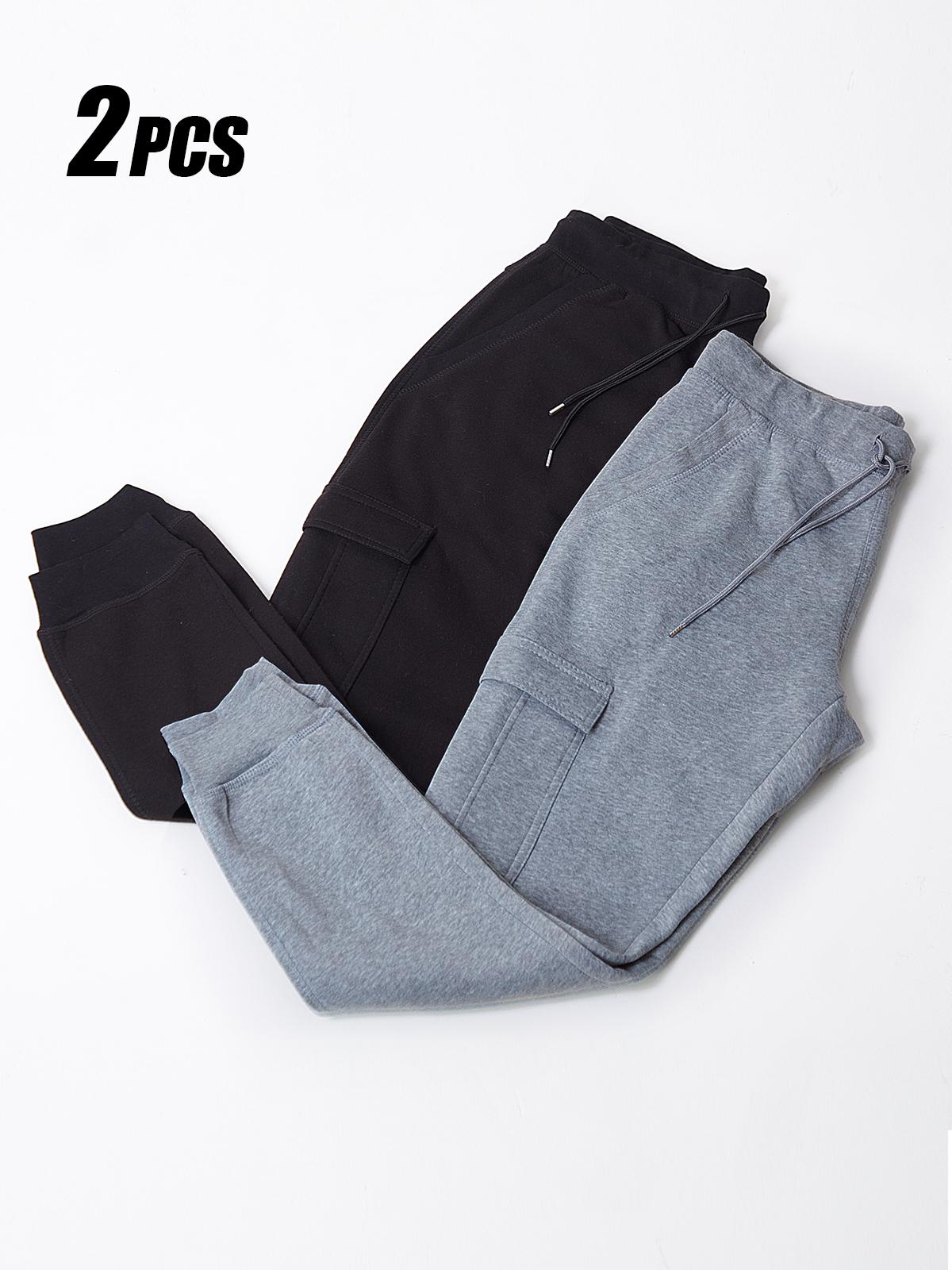 Rose Beauty A свободные повседневные флисовые спортивные брюки S серого дэви — фото 12