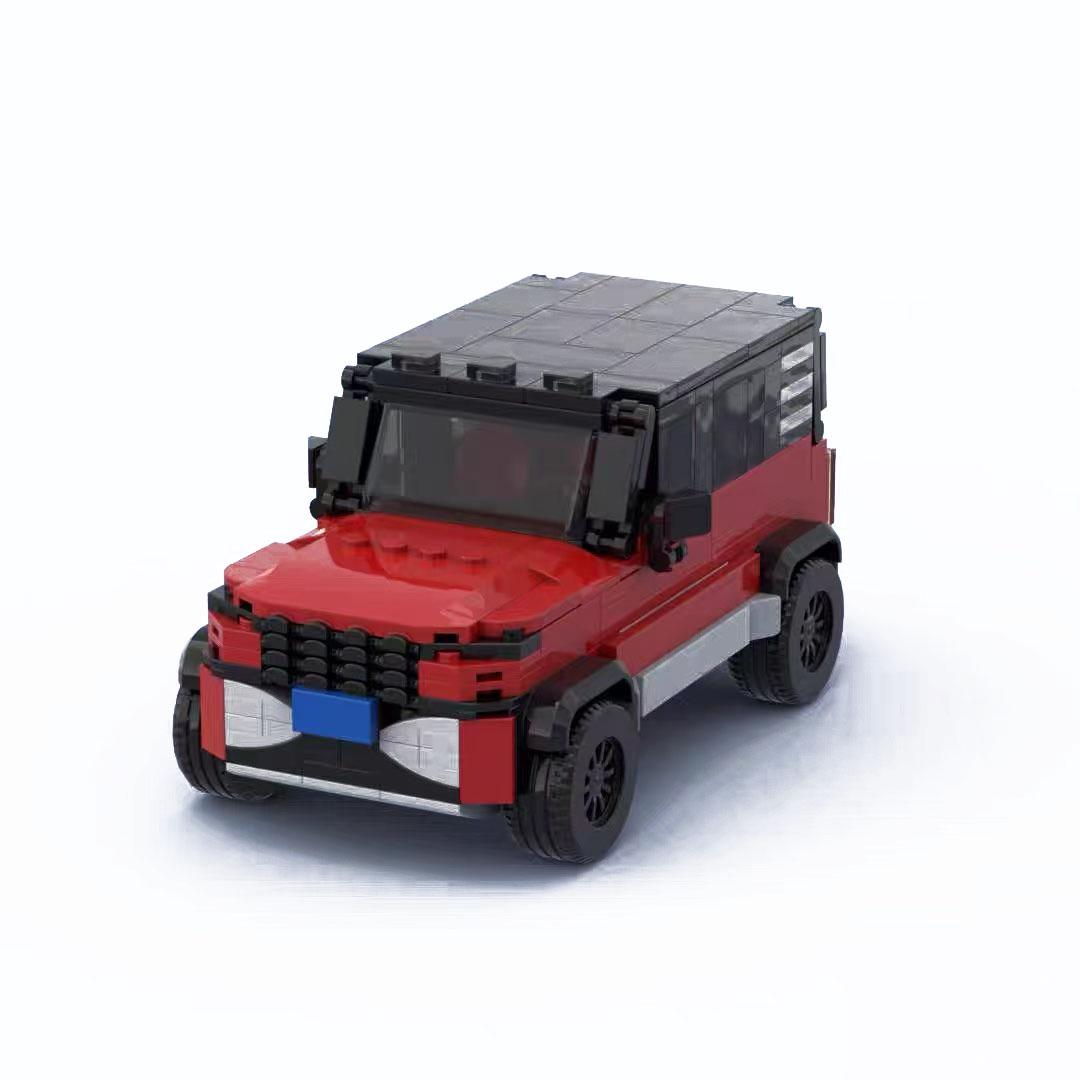 

MOC-Compatible Lego Bricks Off-Road SUV Model: Children s Educational Science Car Toys