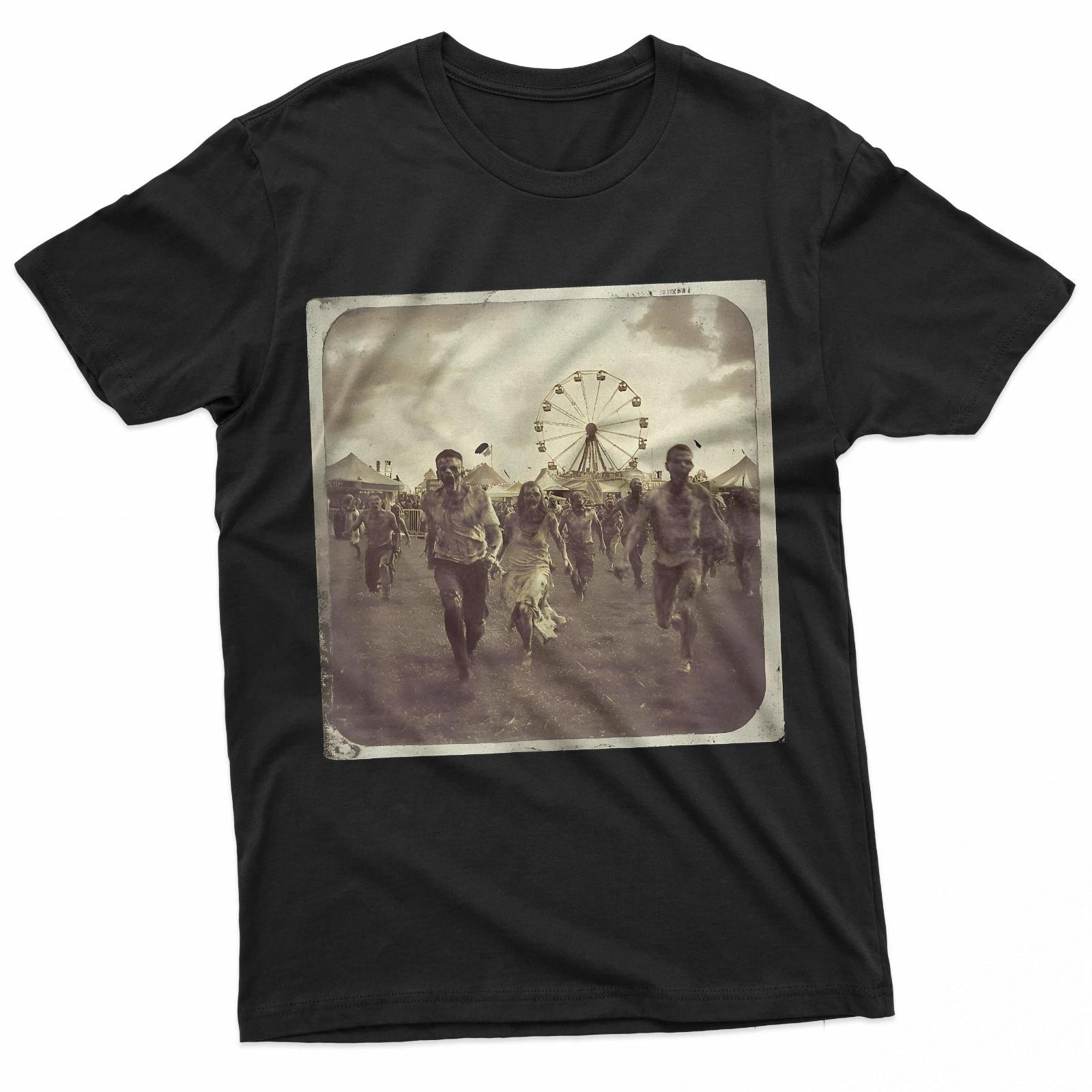 Creepy Carnival Funfair Horror Zombie T-Shirt S