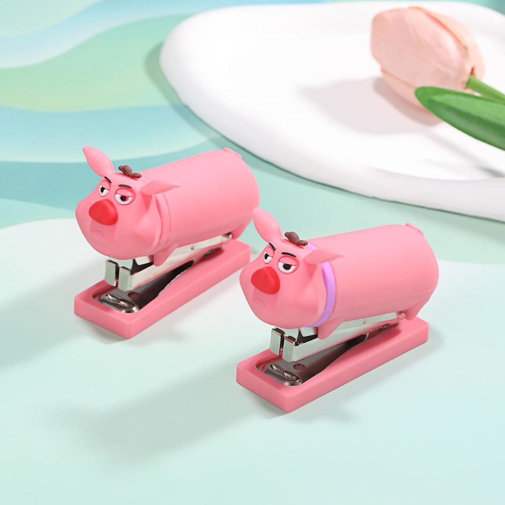 Cute Flying Pig Mini Stapler – Portable, Dual-Use for Students and Office