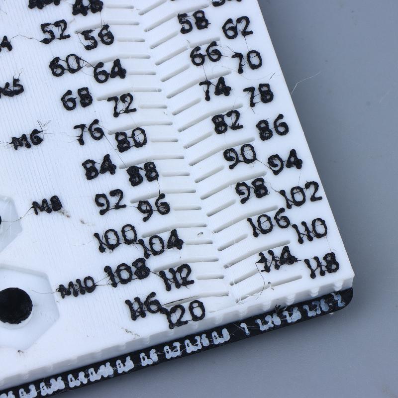 M1-M10 Schraubenmesswerkzeug, Tragbares Werkstattmaß, Ideales Geschenk für Männer, Praktischer Schreibtischhelfer