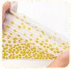 Disposable Tablecloth FOR a White Foil Table With Gold Confetti, Large 137x274 Cm