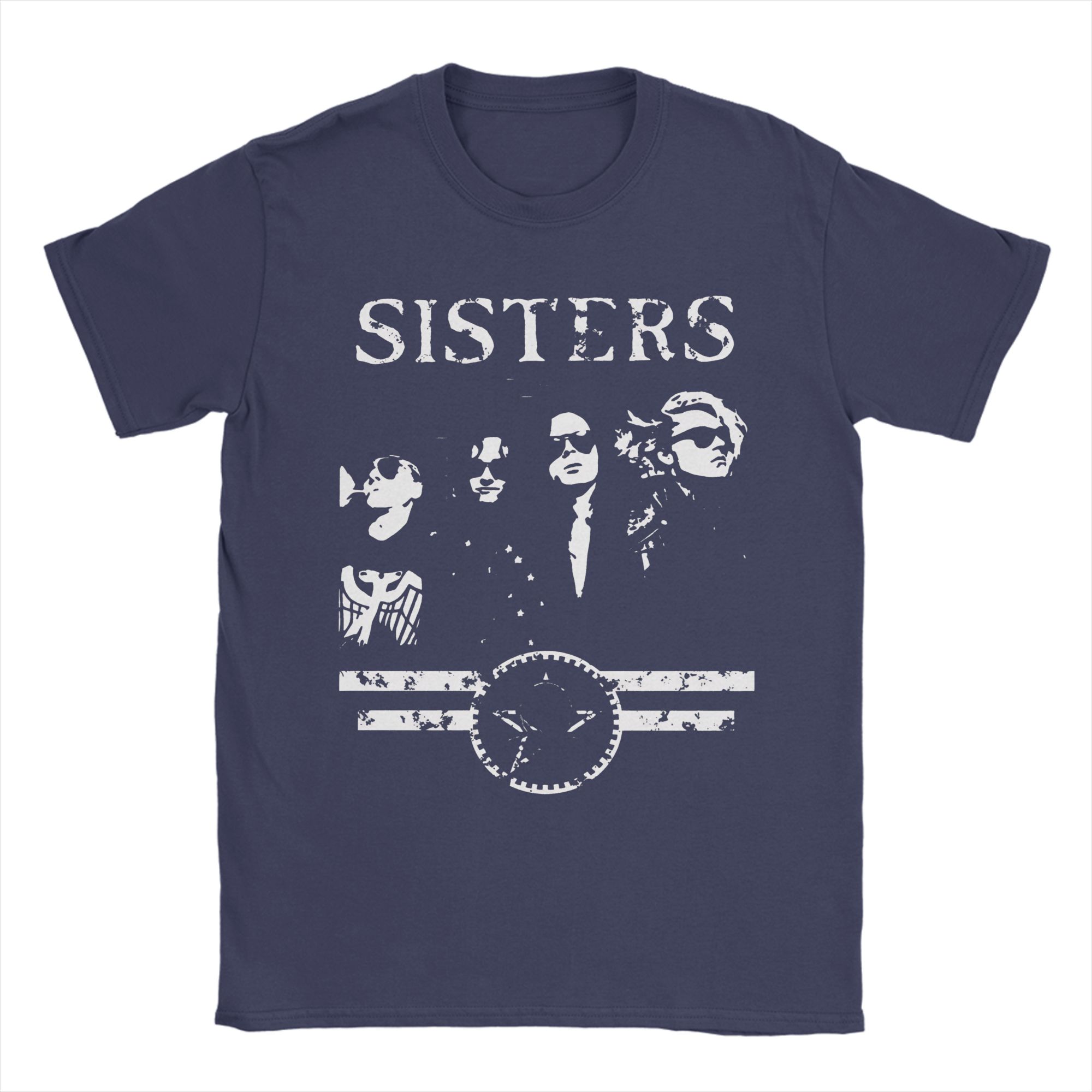 

Mens TShirt The Sisters of Mercy Humorous Cotton Tees Short Sleeve T Shirt Round Neck Tops Summer 4XL