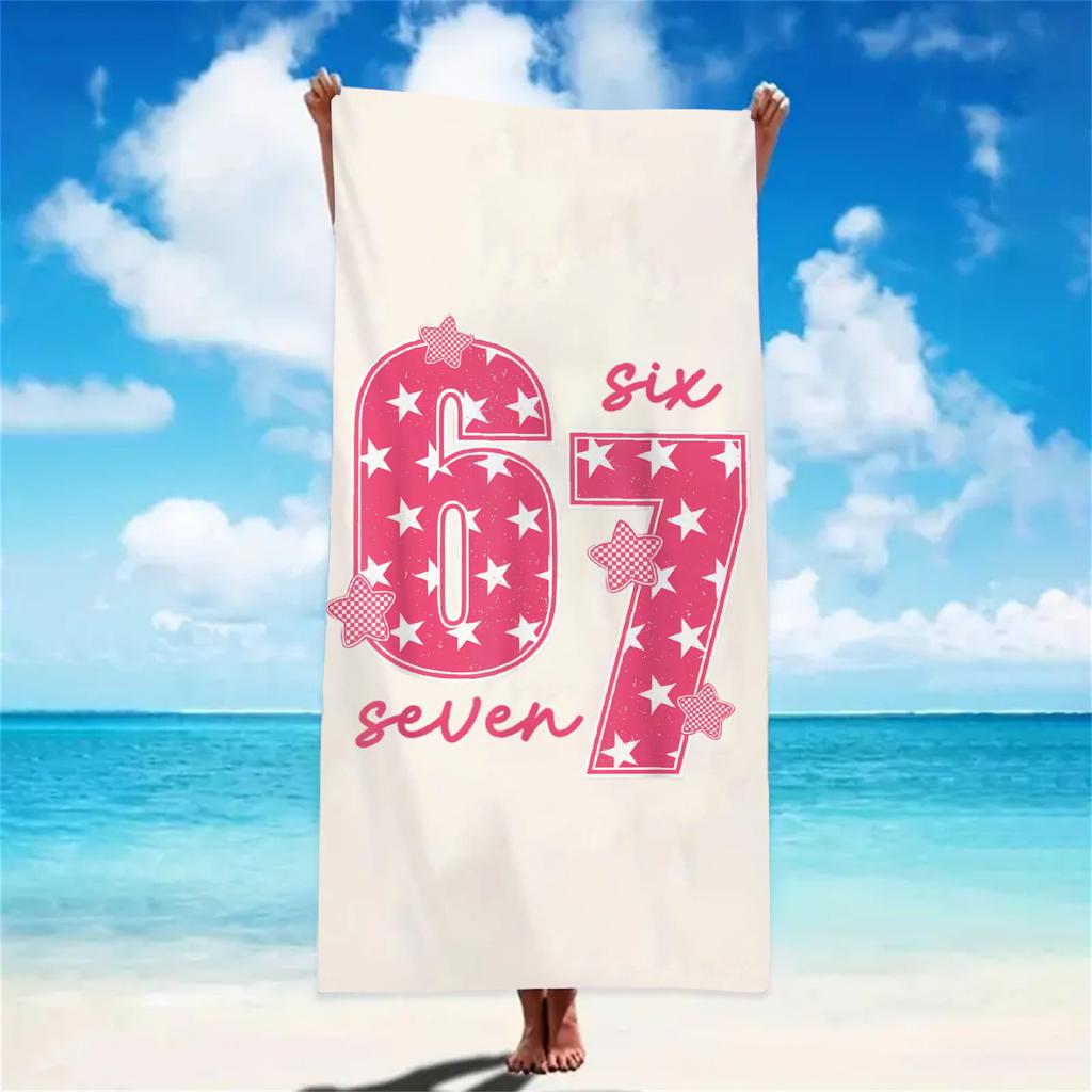 Girly 67 Beach Towel Pink Bow Flower Pattern Absorbent Microfiber Towel Sandproof for Teens Summer Vacation Gift Beach Towels