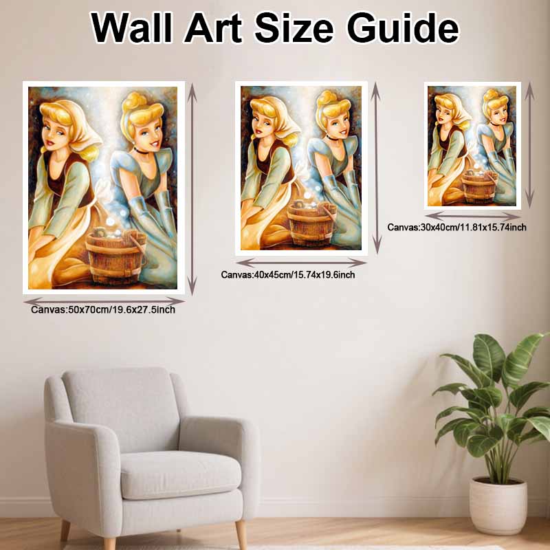 Disney Diamond Painting Cinderella 5D Handmade DIY Gift Diamond Painting Set Art Home Decor