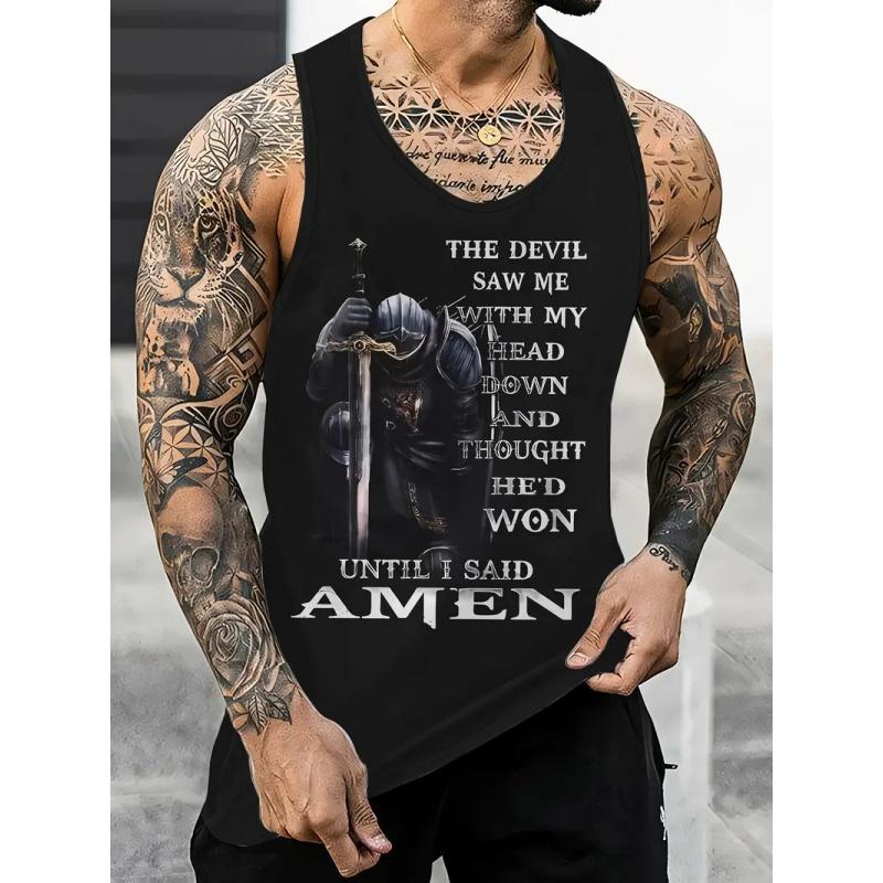 

Майки с 3D-принтом в стиле ретро для мужчин, футболки с узором «череп и крест», летний повседневный модный жилет, спортивная одежда, уличная майка 6XL