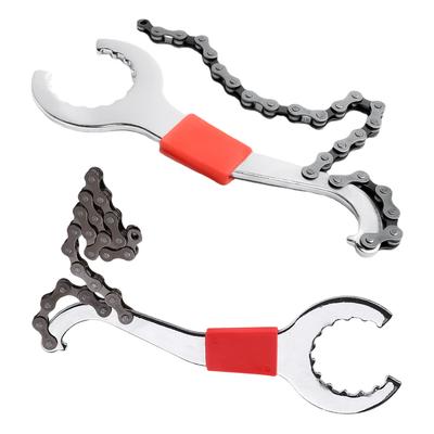 3-in-1 Multifunctional Bicycle Repair Tool Bike Chain Wrench Spanner Bottom Bracket Flywheel Tail Hook Remover