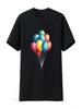 Es Ist Ein Bunter Ballon Unisex T-Shirt Vintage Gewaschen Weich Designer Kleidung Leicht Gedehnt Grafik Atmungsaktiv Bequem