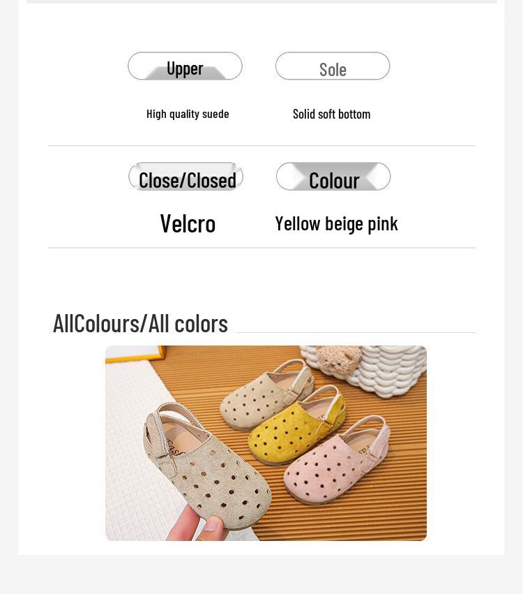 Children's Closed-Toe Retro Sandals - Soft Bottom, Korean Style Summer Shoes for Baby Girls