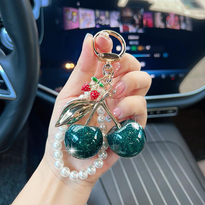 Yogodlns Cute Cherry Mini Backpack Hanging Handbag Pendant Bag Pendant Bags Accessories
