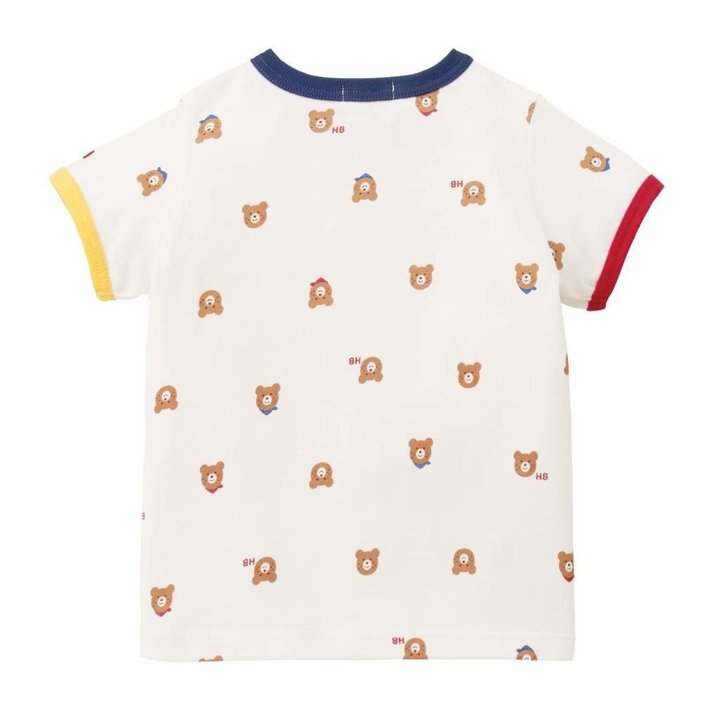 Miki House Hot Biscuits Chlapecké tričko s krátkým rukávem, Bílé, 110cm, Dívky, 72-5201-492