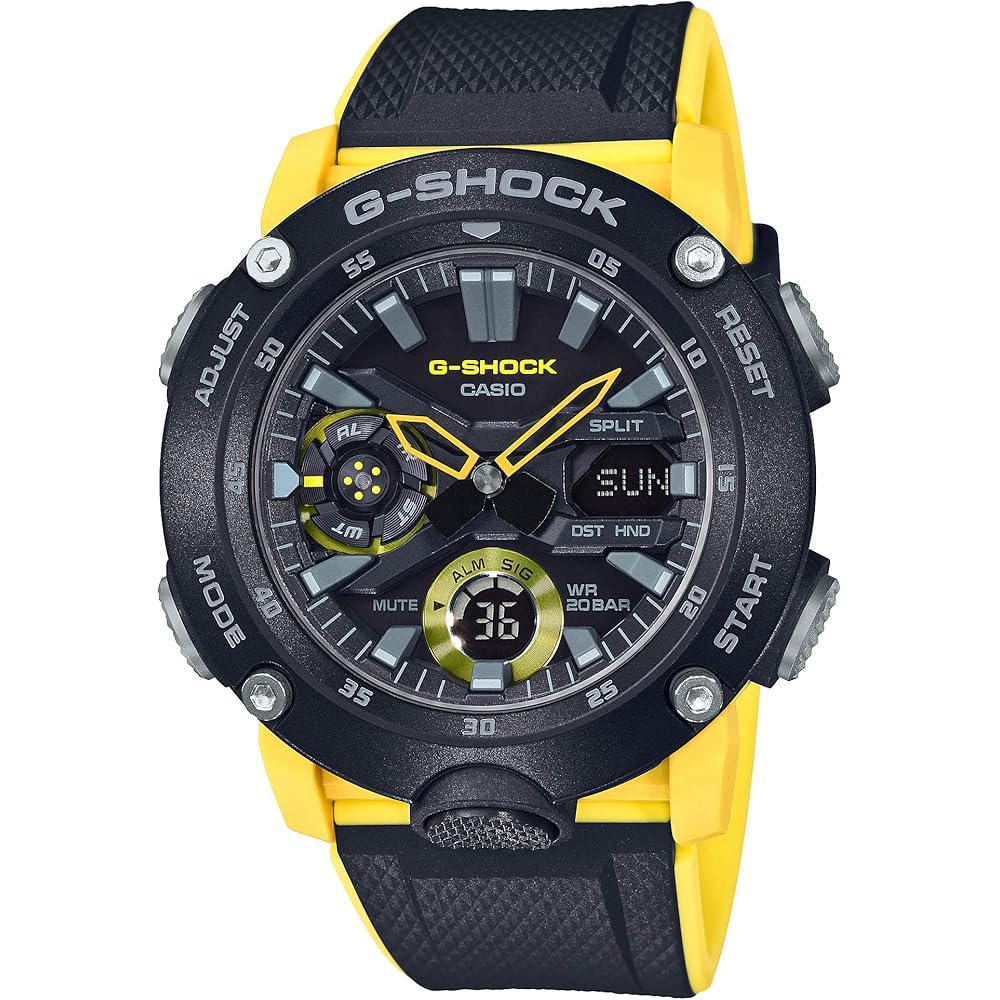 

Casio G-Shock GA-2000-1A9JF Men s Watch Carbon Core Guard Structure Yellow