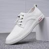 Man Flat Genuine Leather Classic Mens Sneakers Outdoor Lace-up High Quality Italian Handmade Formal Oxfords Shoes Big Size 38-47