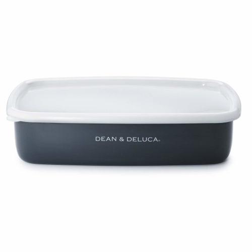 DEAN & DELUCA Enamel Container, Charcoal Gray, Large