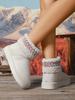 Fashion New Fashion Fluffy Platform Slippers for Women 2025 Winter Plush Warm Cotton Shoes Woman Comfort Non Slip Unisex  Snow boots