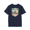 Rhode Island Sailboat T-Shirt | Vintage Mid-Century Travel Luggage Tag Tee | Ocean State Souvenir | RI Road Trip Gift