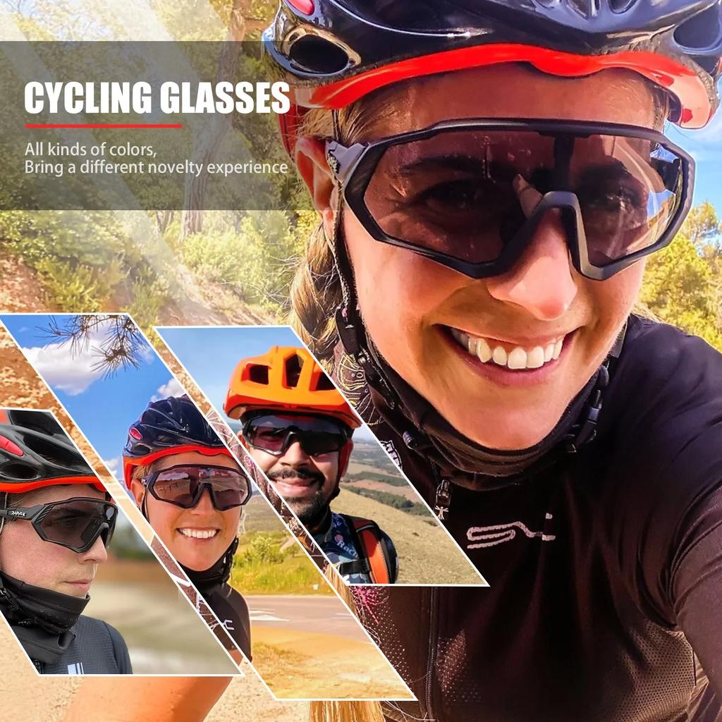 Kapvoe Photochromic Sunglasses for Men Glasses Cycling Women MTB Mountain Road Bicycle Eyewear Sports Cycling Oculos Ciclismo