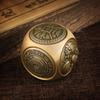Large Size Brass Fidget Spinner Cube Six-sided Rotation Spherical Hand Spinner Adult Fidget Toy Chinese Style Stress Relief Toys