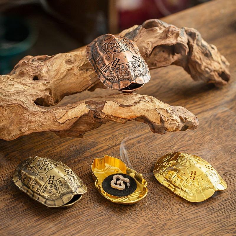 Traditional Chinese Tortoise Incense Holder - Zen Meditation & Bagua Suitable For Home Temple Zen Room Decor Meditation Ornament