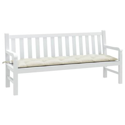 Vidaxl Garden Bench Cushion, Cream Mélange, 180X50X7 Cm