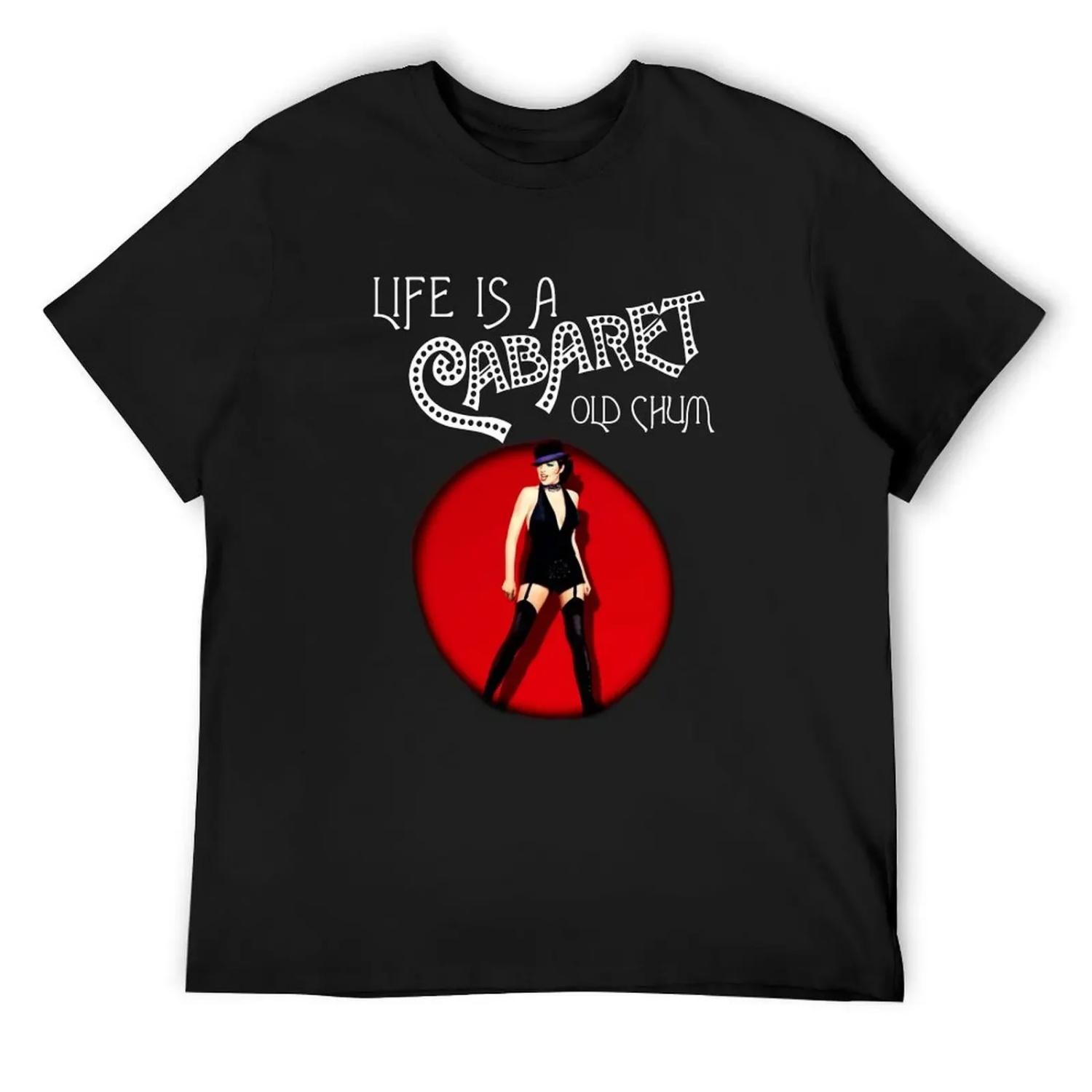 

Cabaret Liza Minnelli T-Shirt blue archive Luxury man street wear plain t shirts men S