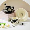 Kreativer Büroangestellter Nachmittagstee Kaffeetasse Untertasse Set Keramiktasse High-End-Sinn Einweihung Hochzeit Socken Geschenk Tasse
