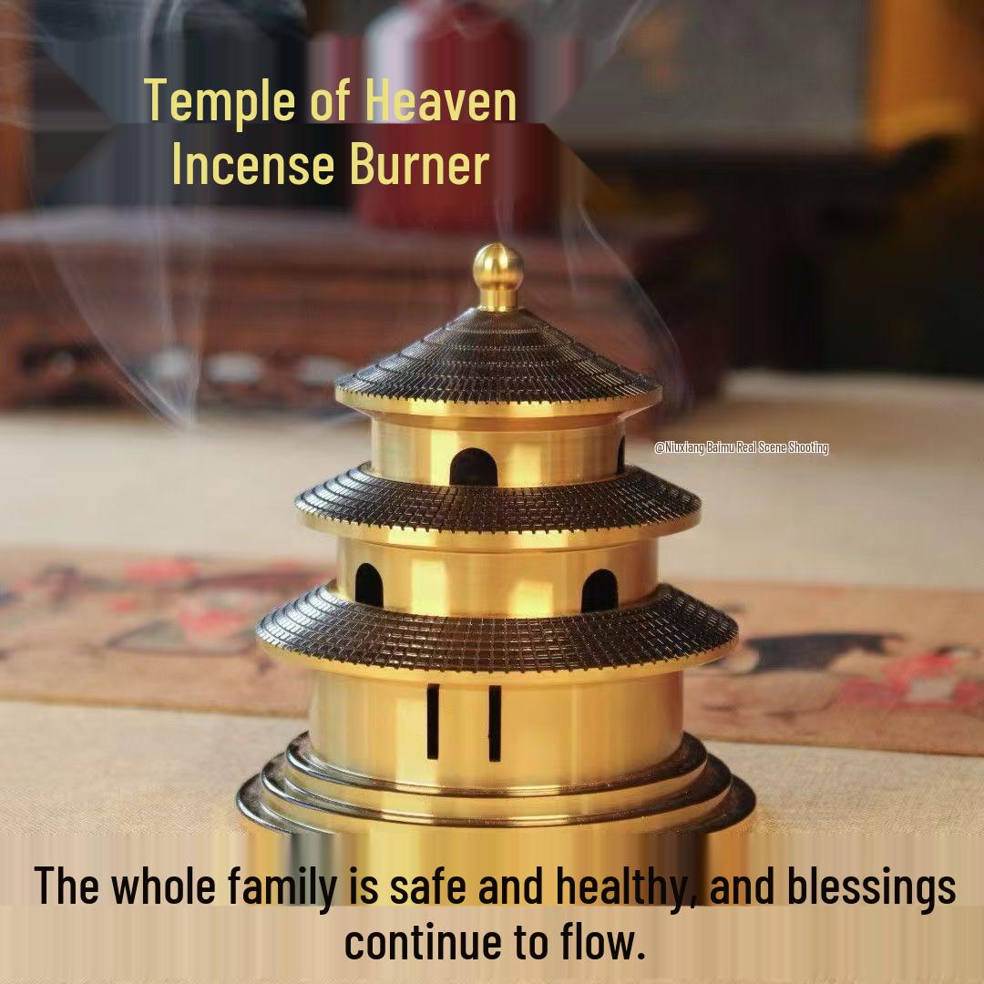 

Fukuzawa Zen Sandalwood Incense Burner - Creative Indoor Ornament for Living Room and Worship. 10x10x11 cm