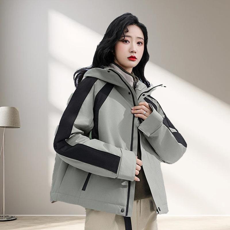 Down jacket women's winter clothing short new tooling duck down warm jacket women