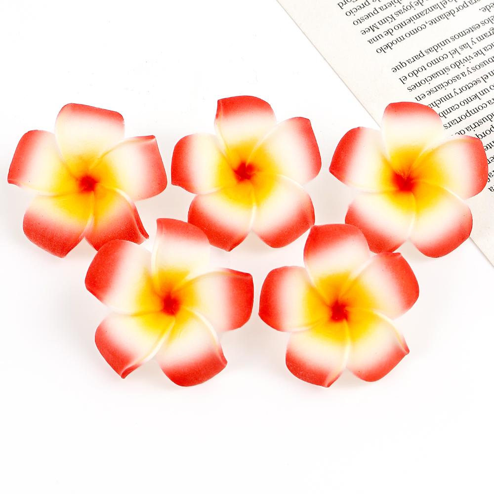 10PCs Foam Aritificial Flowers Heads For Home Decor Fake Flowers Hawaiian Beach Party Wedding Decoration Craft Gifts Accessories