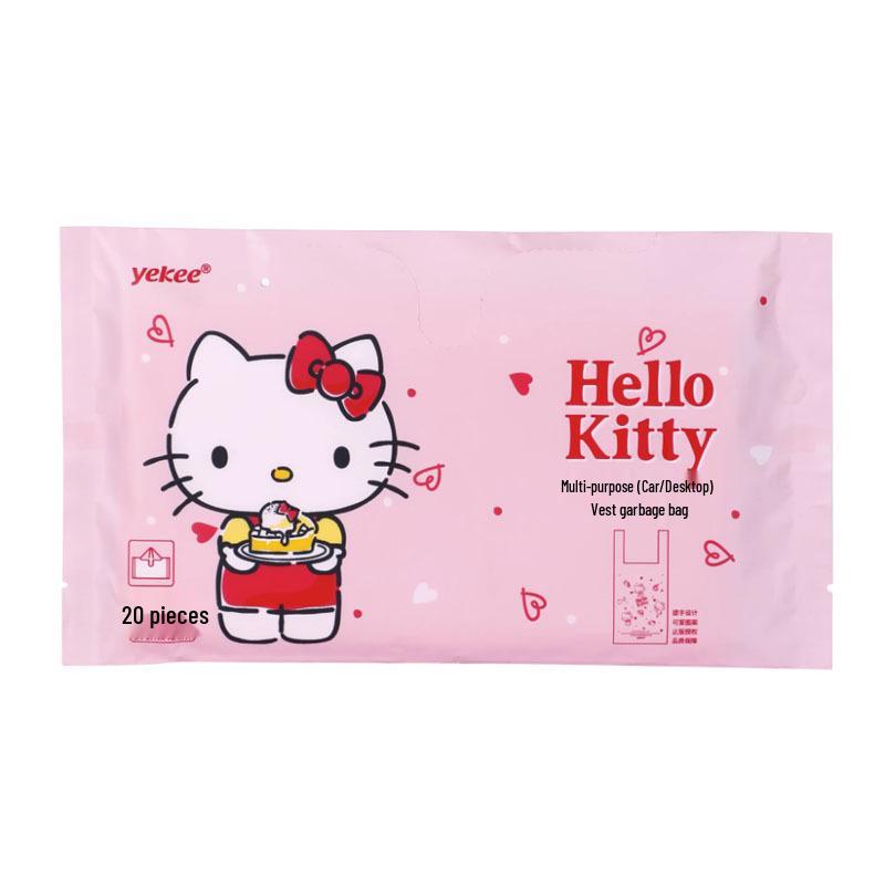 Yijie Disposable Car Trash Bags - Thickened, Colorful Vest Style (Model Y-9382)