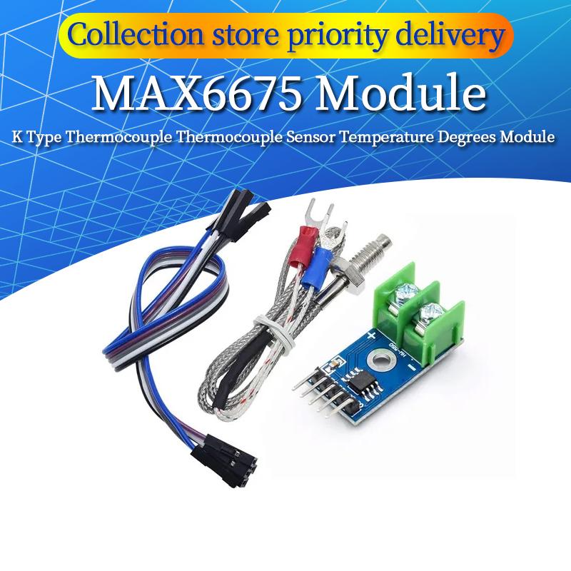 1/5/10Pcs MAX6675 Module + K Type Thermocouple Thermocouple Sensor Temperature Degrees Module for Arduino