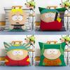 Kreskówka Anime Śmieszny South Park-P Poszewka na poduszkę Poszewka przeciw roztoczom Niewidoczny zamek jedwabisty krótki plusz Pokrowiec na poduszkę sofy