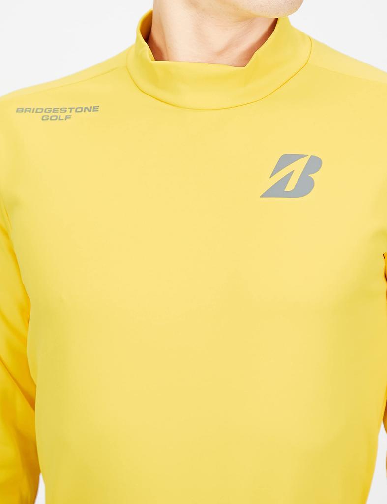BRIDGESTONE Golf Men's Yellow Golf Shirt, Size M