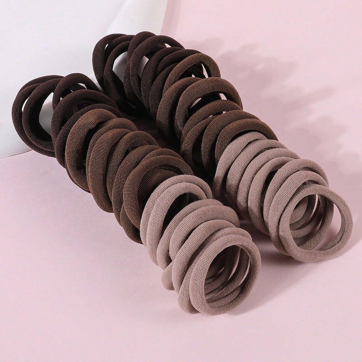 

50 шт. Женские Девушки Эластичные Резинки для Волос 4 см Резинки для Волос Цветные Нейлоновые Резинки Повязка на Голову Держатель для Хвоста Аксессуары для Волос 50pcs