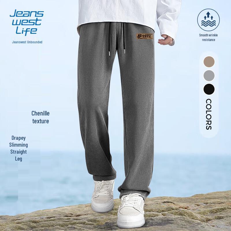 

Jeanswest Men s Loose Straight-Leg Chenille Track Pants 2XL