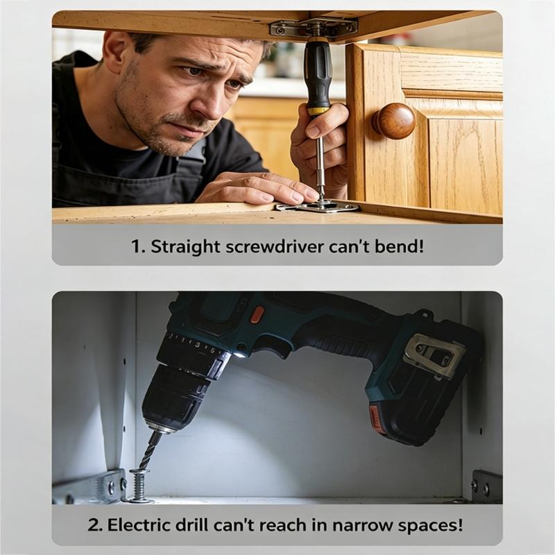 90 Degree Right Angled Screwdriver Holder Drive Bit Angled Extension Electric Screw Driver Power Tool Accessories