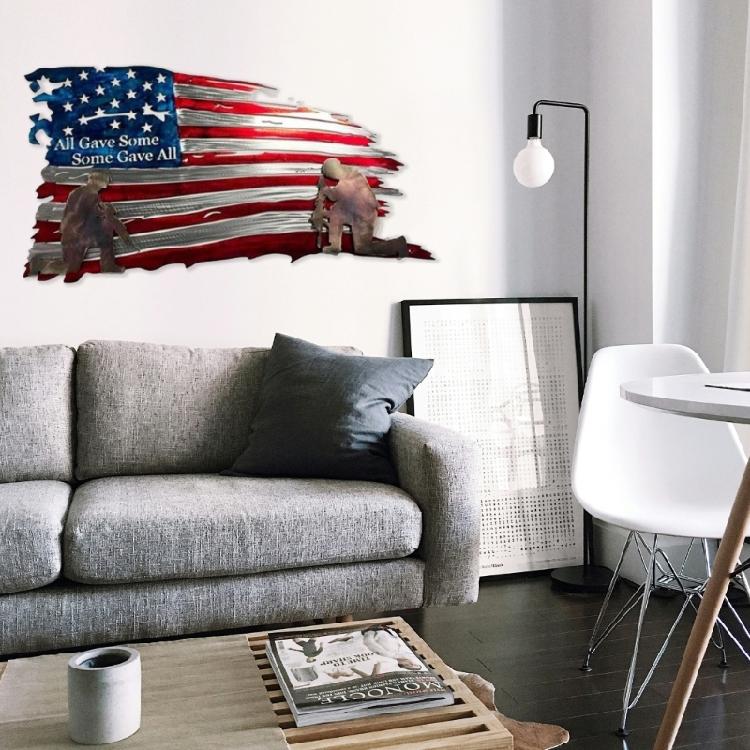 USA American Flags Metal Sign Wall Decorations Man US