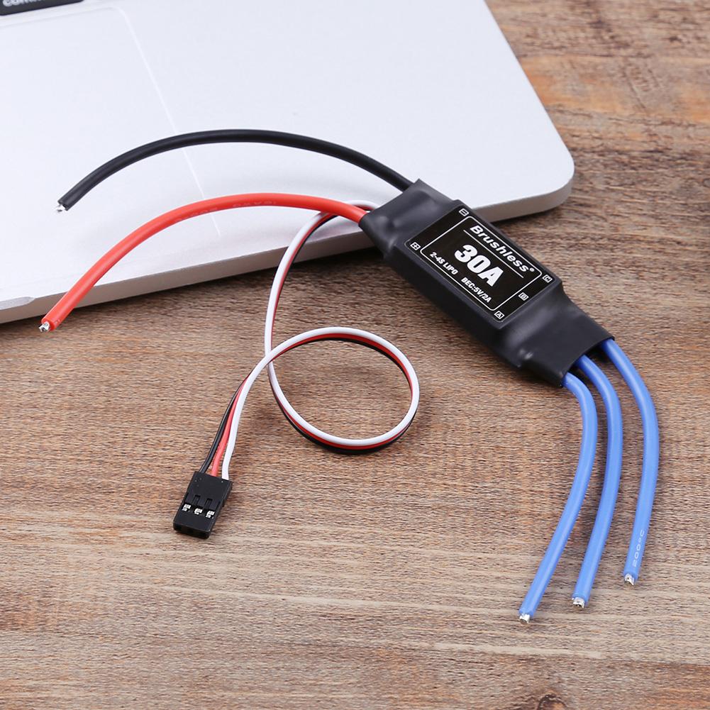 XXD 30A ESC Brushless Motor for RC Airplane Helicopter Aircraft Speed Controller 2-4S ESC Brushless Motor Speed Controller RC