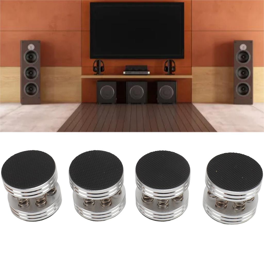 4PCS Spker Isolation Spring Feet Aluminum Alloy Reduce Vibration for CD DVD NaMachine Amplifier