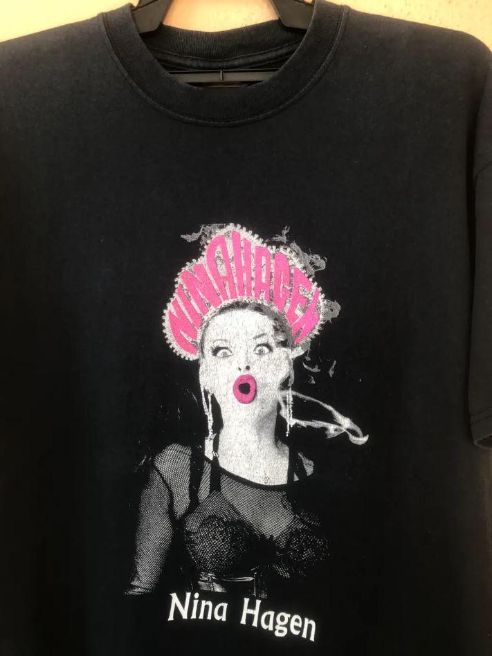 T-shirt Manches Courtes Nina Hagen Punk New Wave Légende BT406