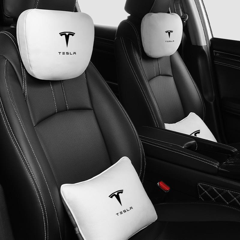 AAAIE1 For Tesla Model Y Juniper 2026 Standard Model 3 X S Highland Interior 2026 Accessories Headrest Car Neck Pillow Waist Pillow