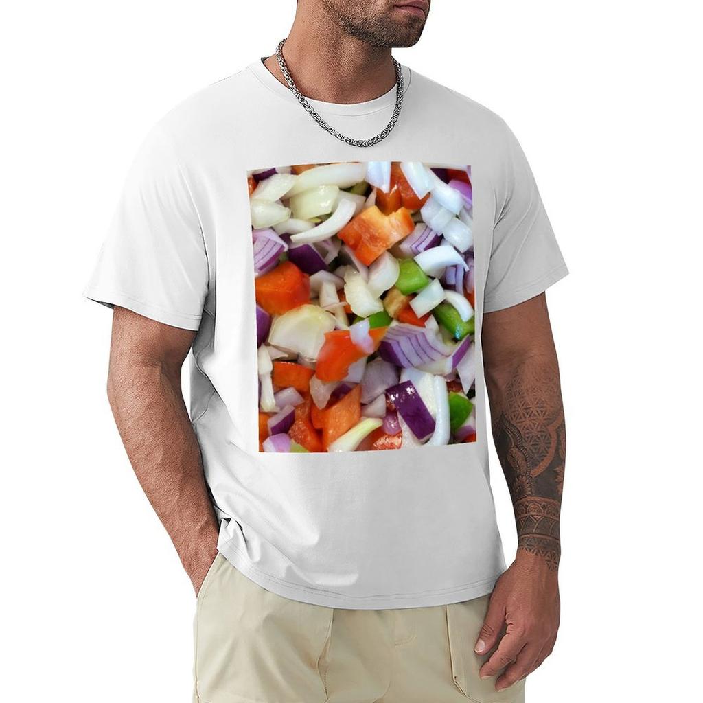 Onions And Bell Peppers Tshirt Heavy Duty Casual Work Tee