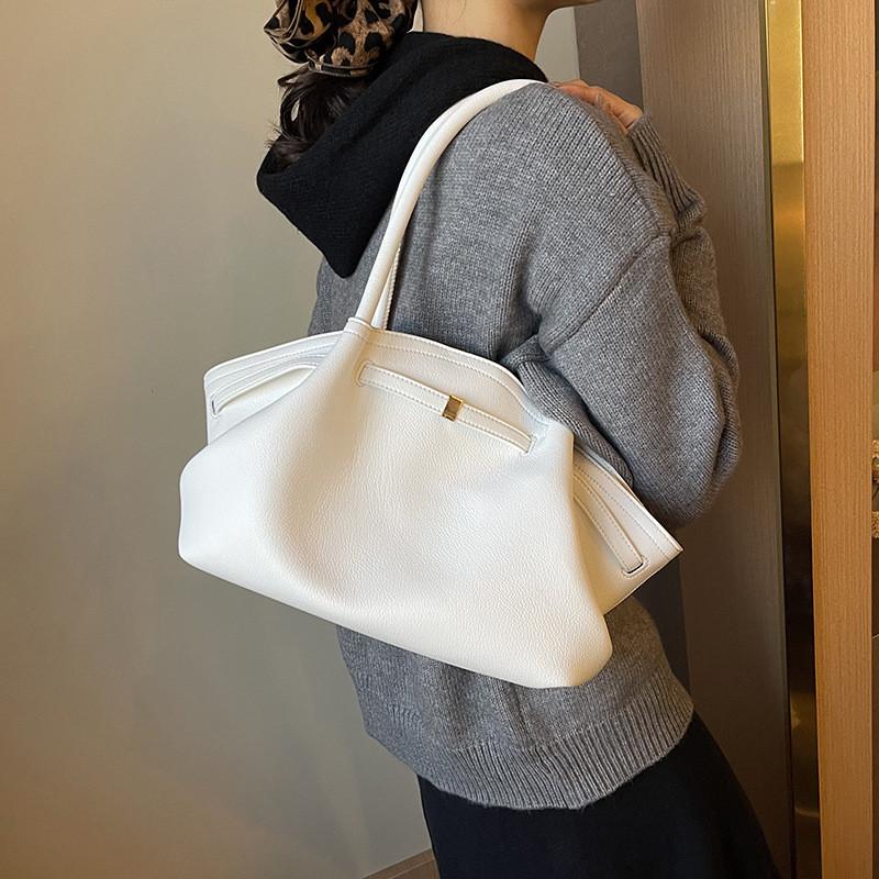 Large Capacity Women Bag With Cotton Polyester Lining And Slip Pockets For Work And Casual
