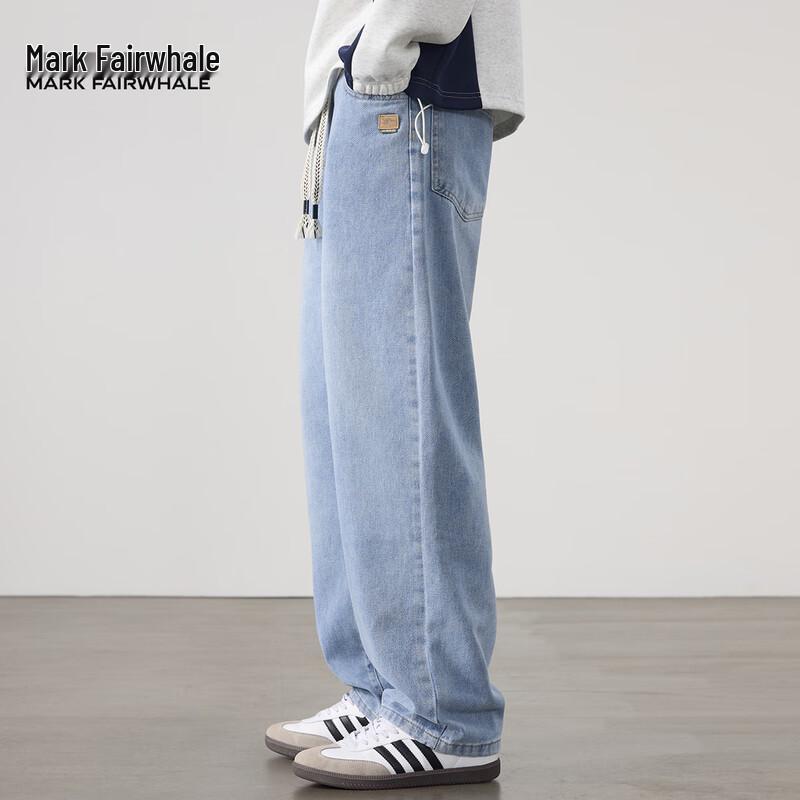 Mark Fairwhale Men's Retro Loose Straight-Leg Jeans