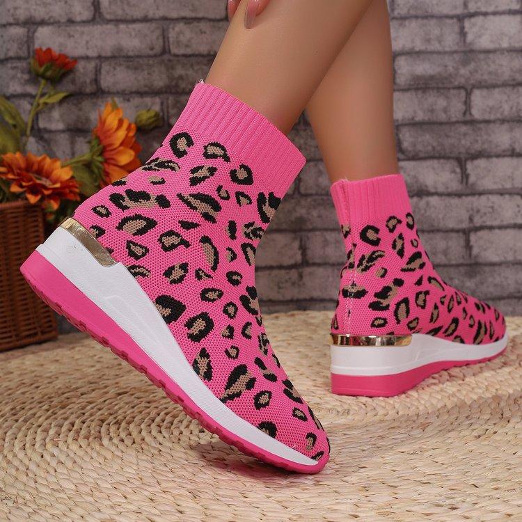 Casual large size suede high-top women's shoes autumn new women's comfortable soft-soled single shoes women