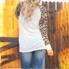 Fashionable Plus Size Womens Long Sleeve Leopard T Shirts With A Loose And Easy Fit