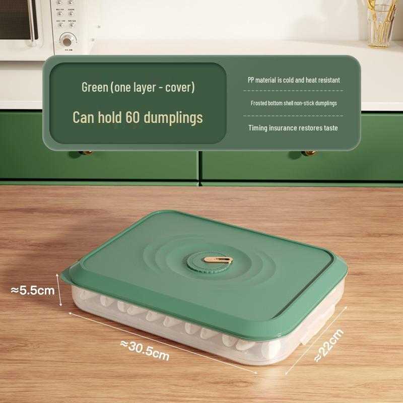 Large Capacity Multi-layer Dumpling Freezer & Fresh-Keeping Box